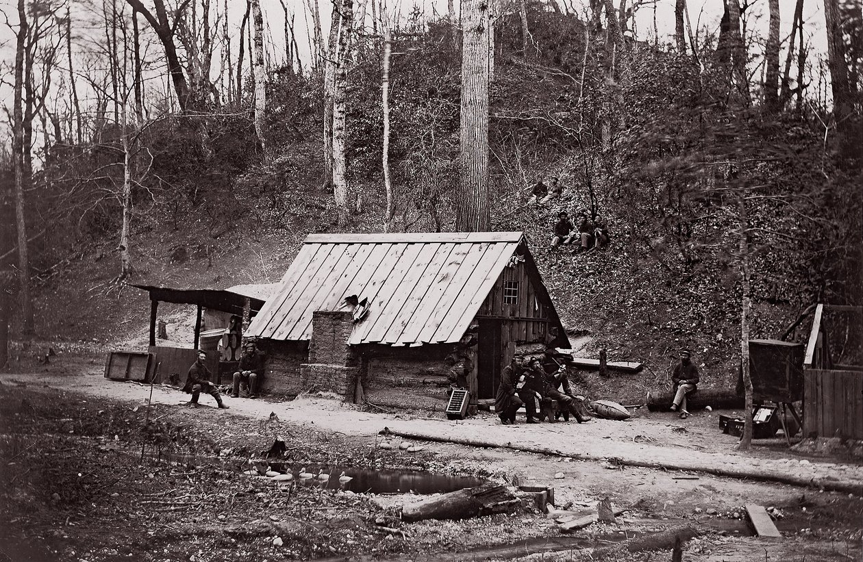 A Union Station on the James River Established for Extracting Gunpowder from Confederate by Egbert Guy Fowx