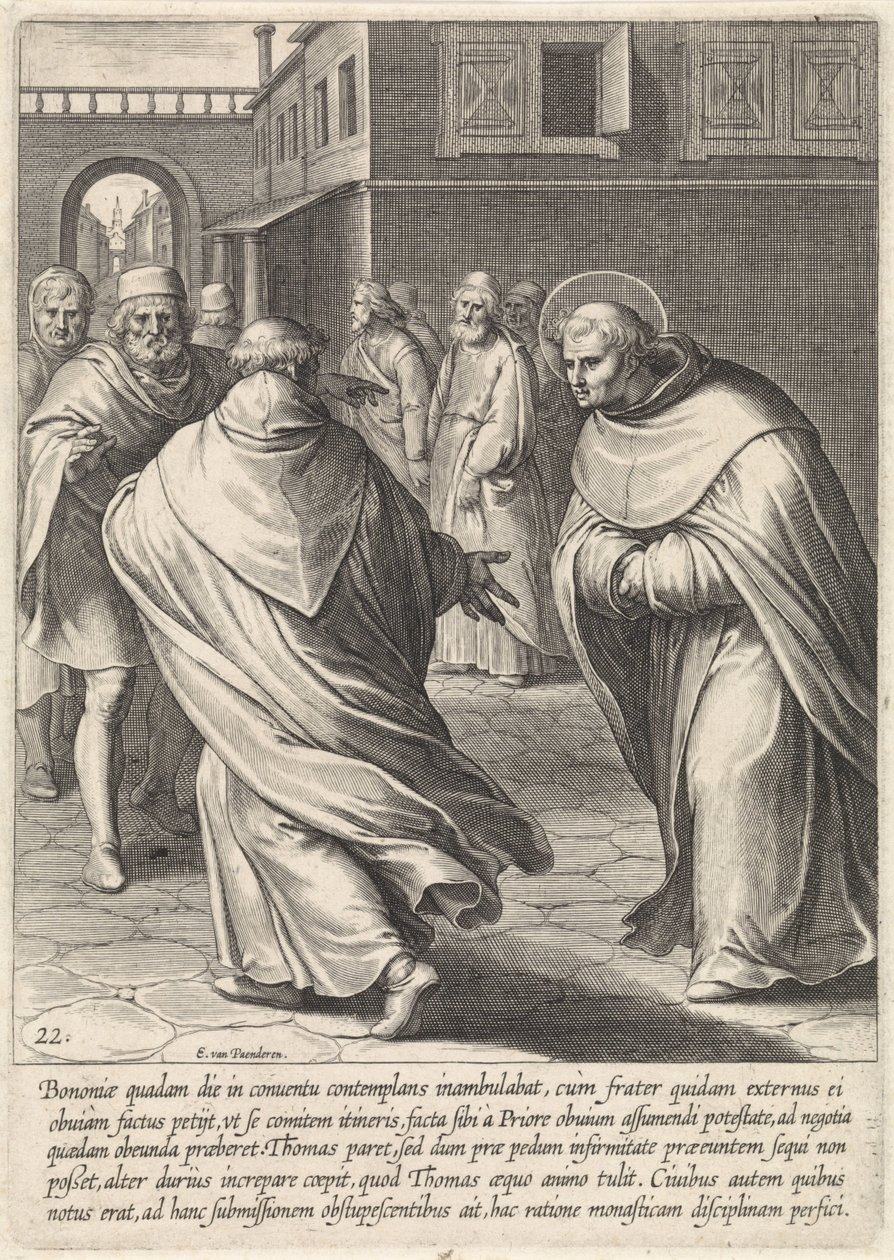 Thomas Aquinas in Bologna, The Life of Saint Thomas Aquinas (series title) by Egbert van Panderen