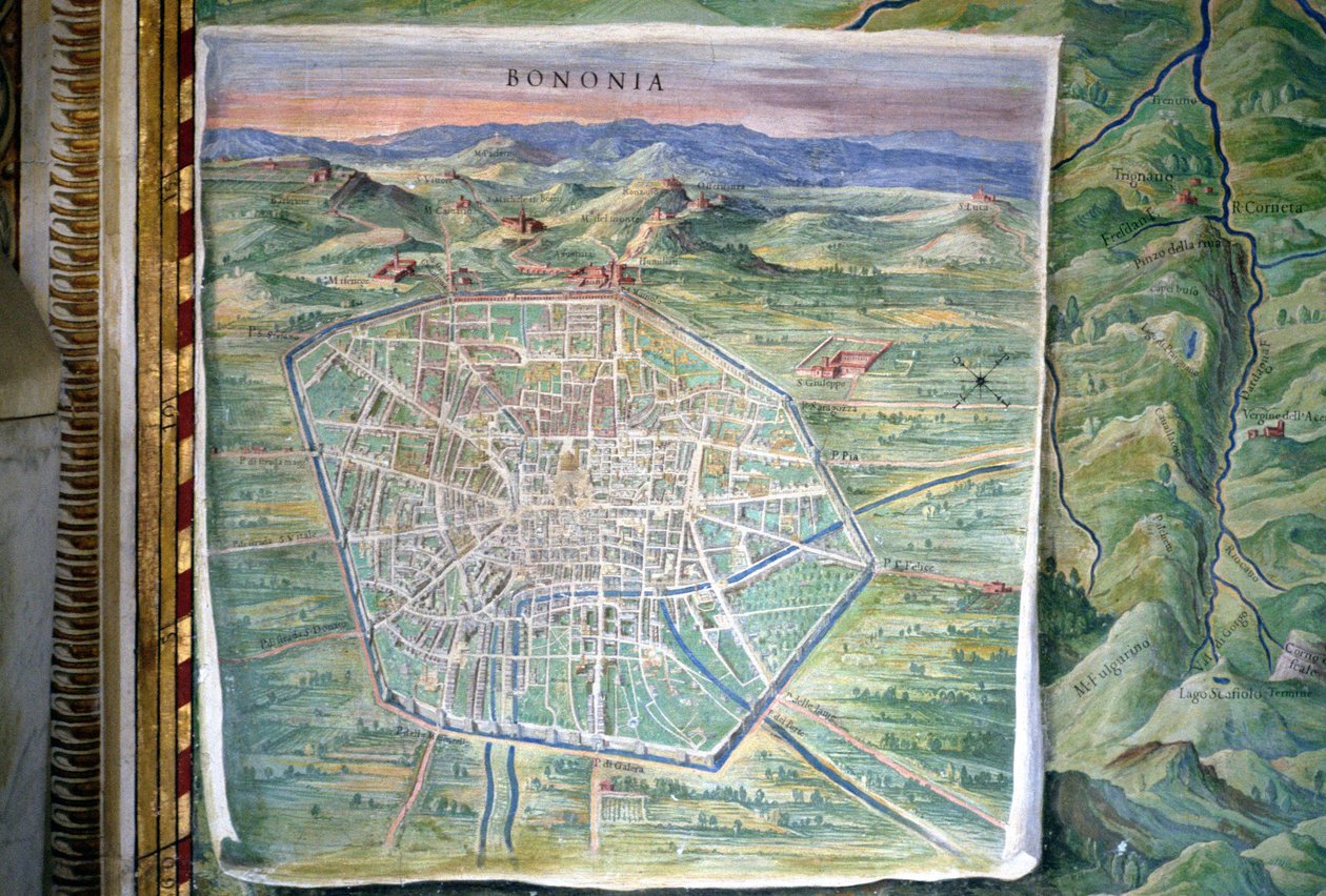 Bologna (detail) by Ignazio Danti