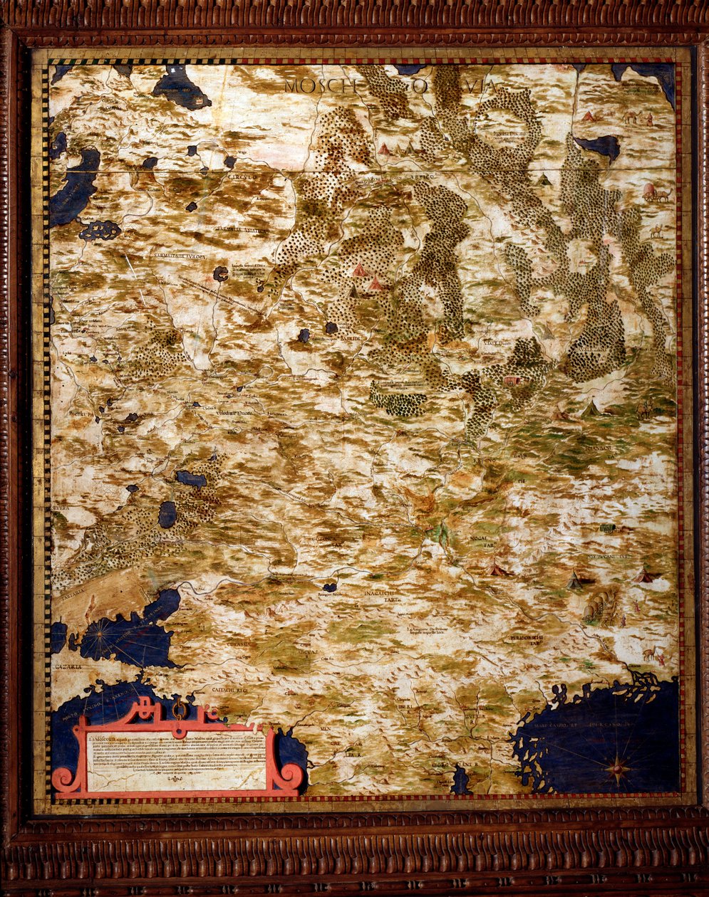 Moscow Region Map by Egnazio Danti by Egnazio Danti