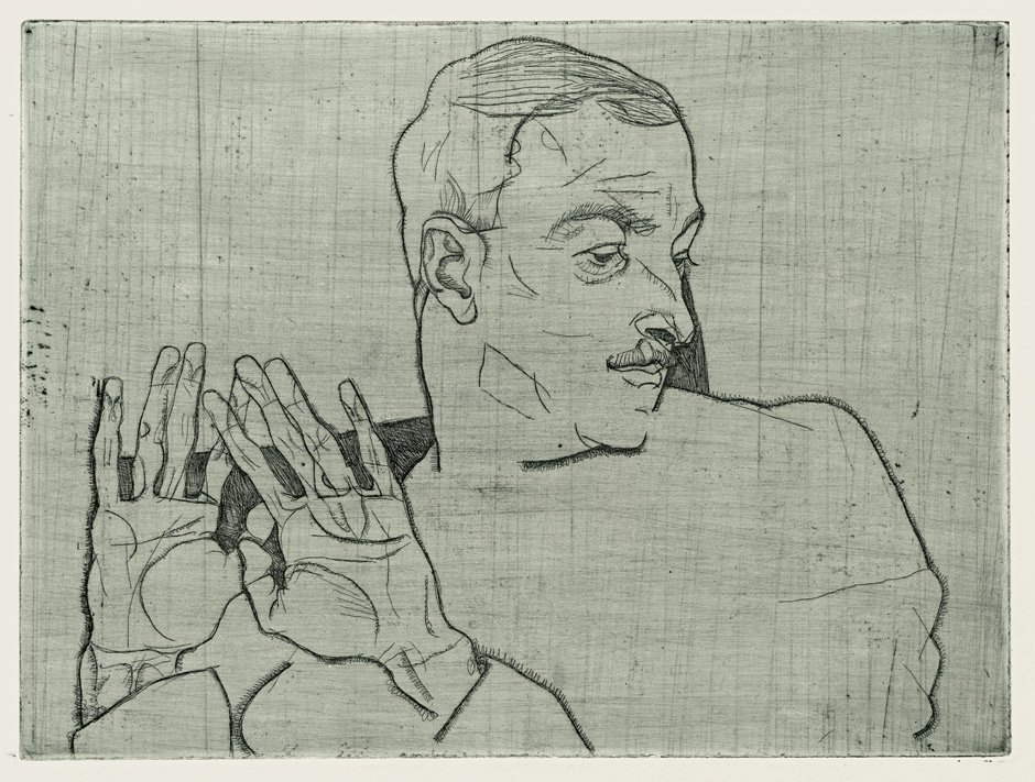 Portrait of Arthur Roessler by Egon Schiele