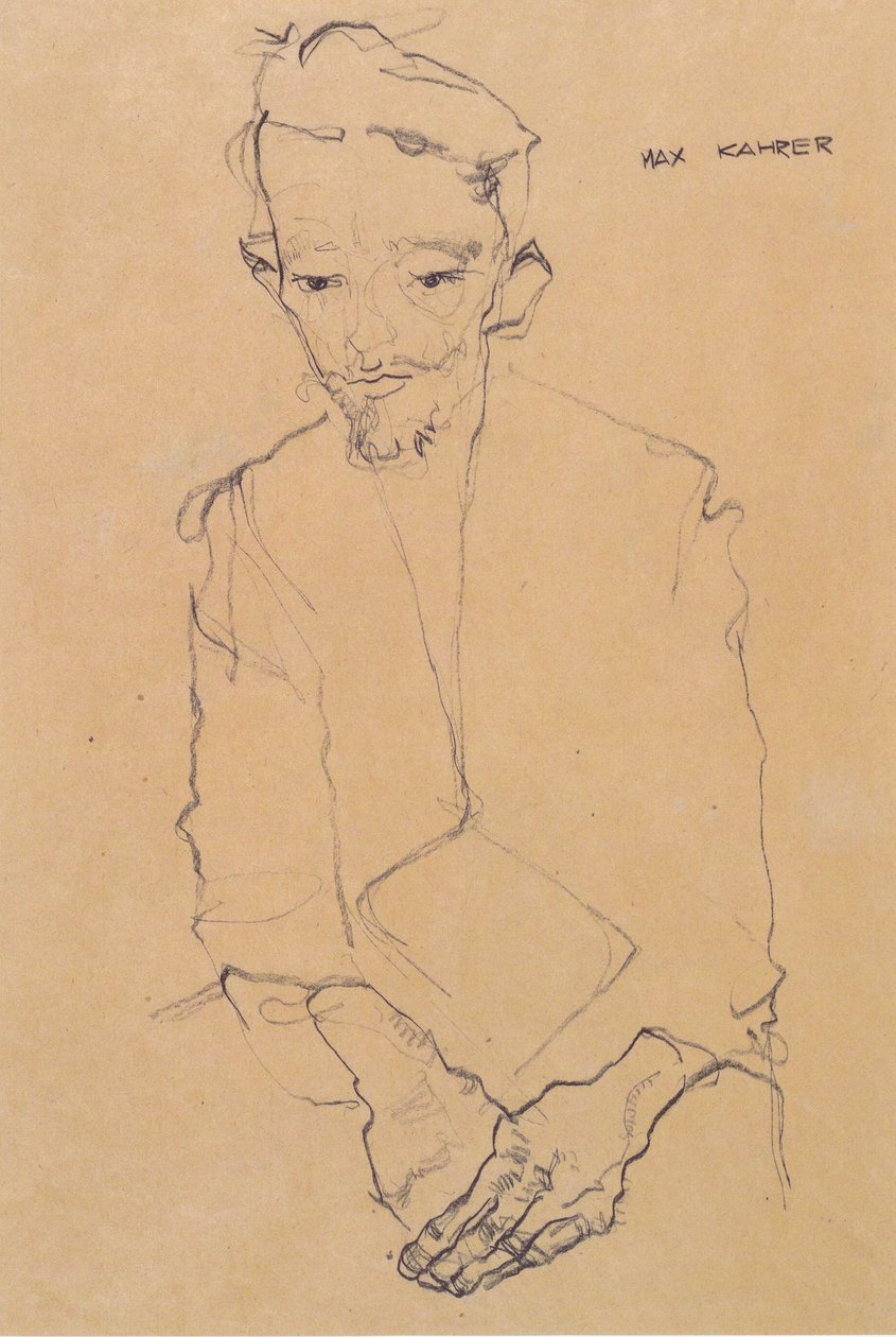 Portrait of Max Kahrer by Egon Schiele