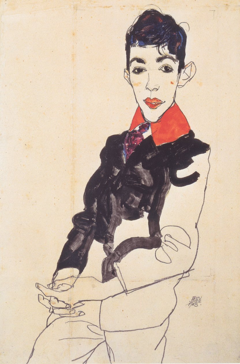 Portrait of Erich Lederer as a Boy by Egon Schiele