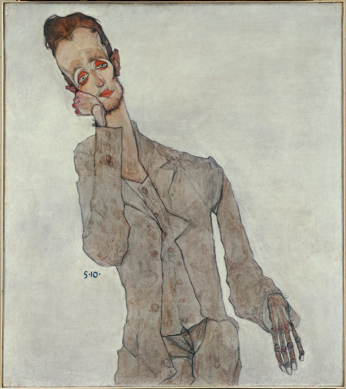 Portrait of Painter Karl Zakovsek by Egon Schiele