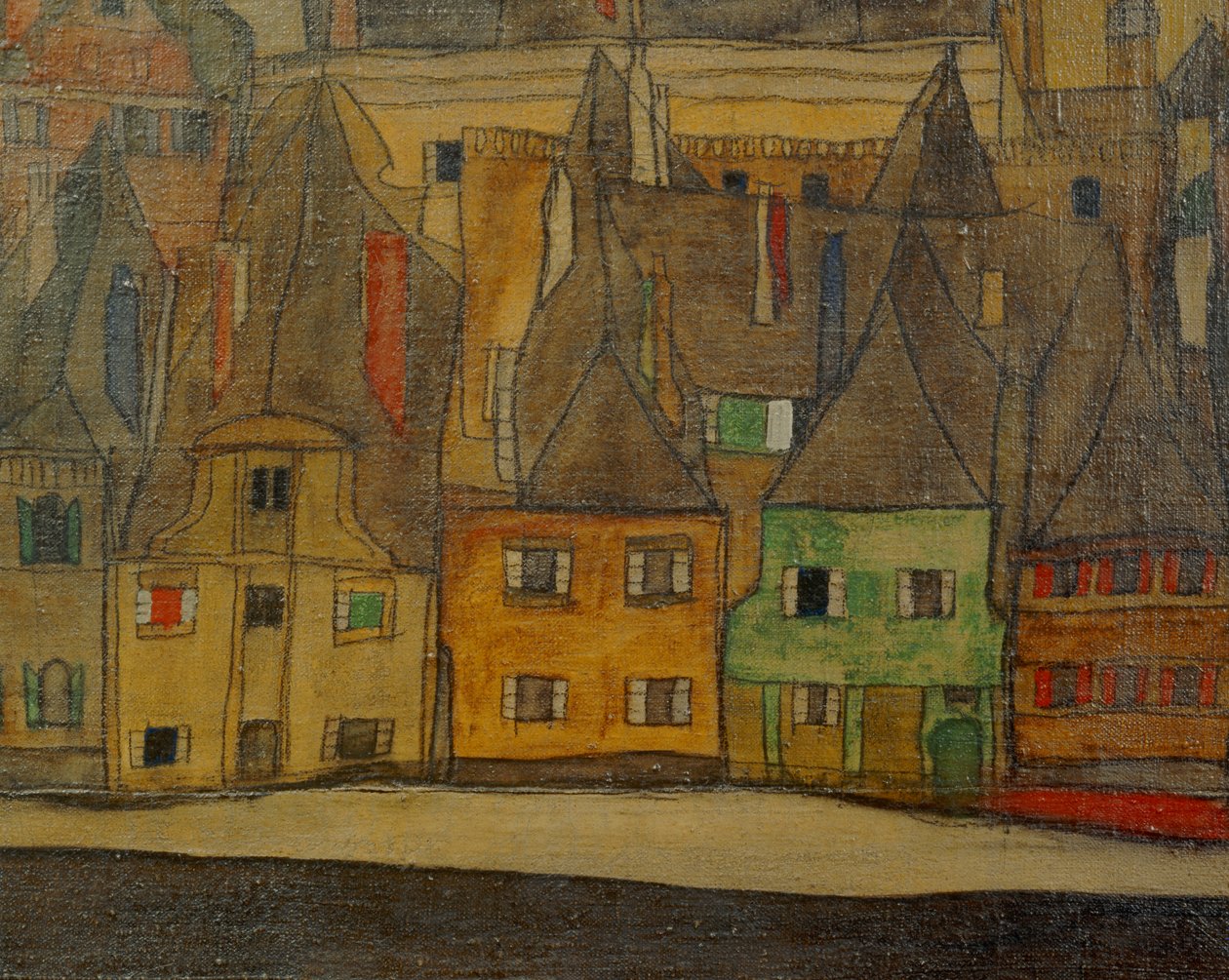The Little Town by Egon Schiele