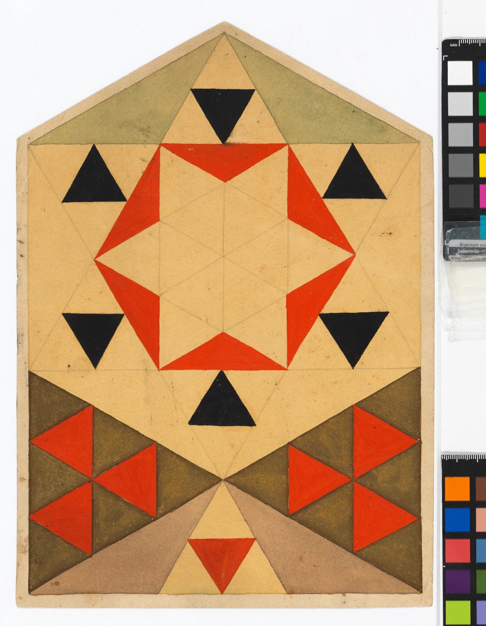 Geometric Exercise (Student Work) by Egon Schiele