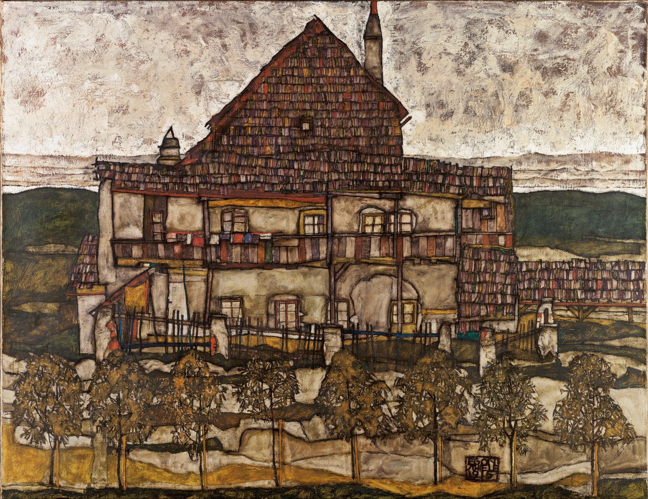 House with Shingle Roof (Old House II) by Egon Schiele