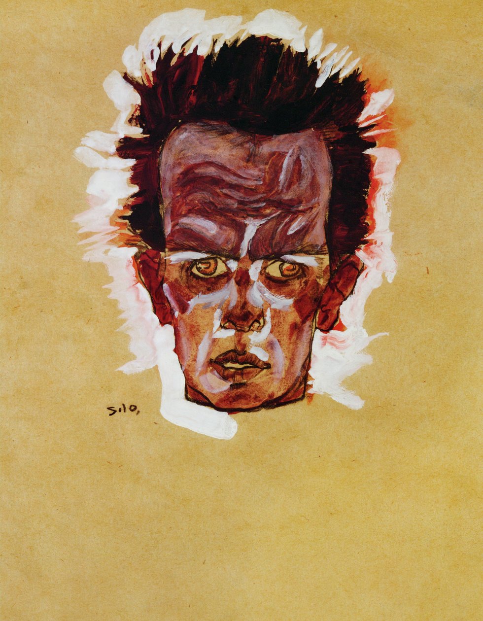 Head by Egon Schiele