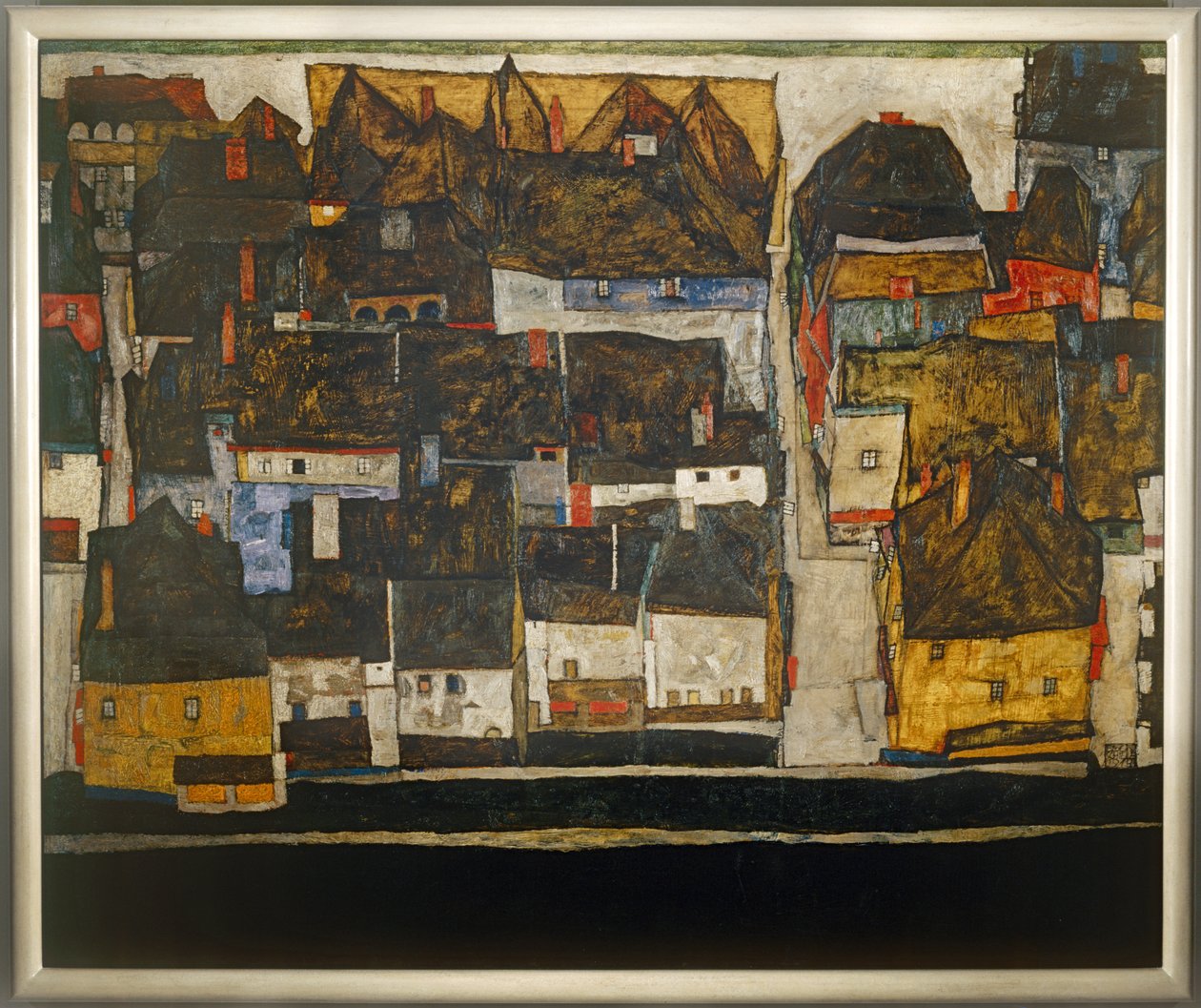 Krumlov on the River Vltava by Egon Schiele