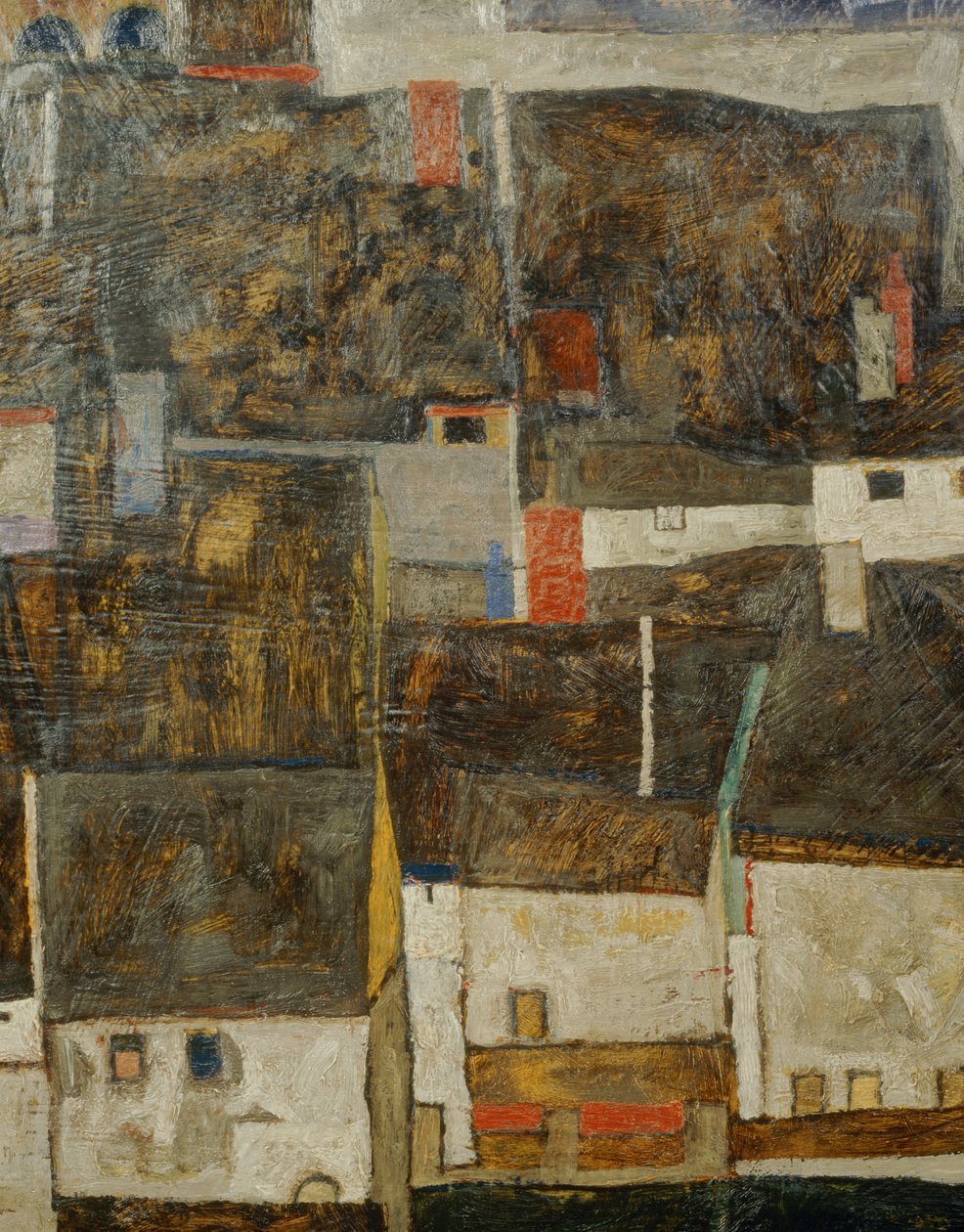 Krumau on the River Vltava, Czech Republic by Egon Schiele