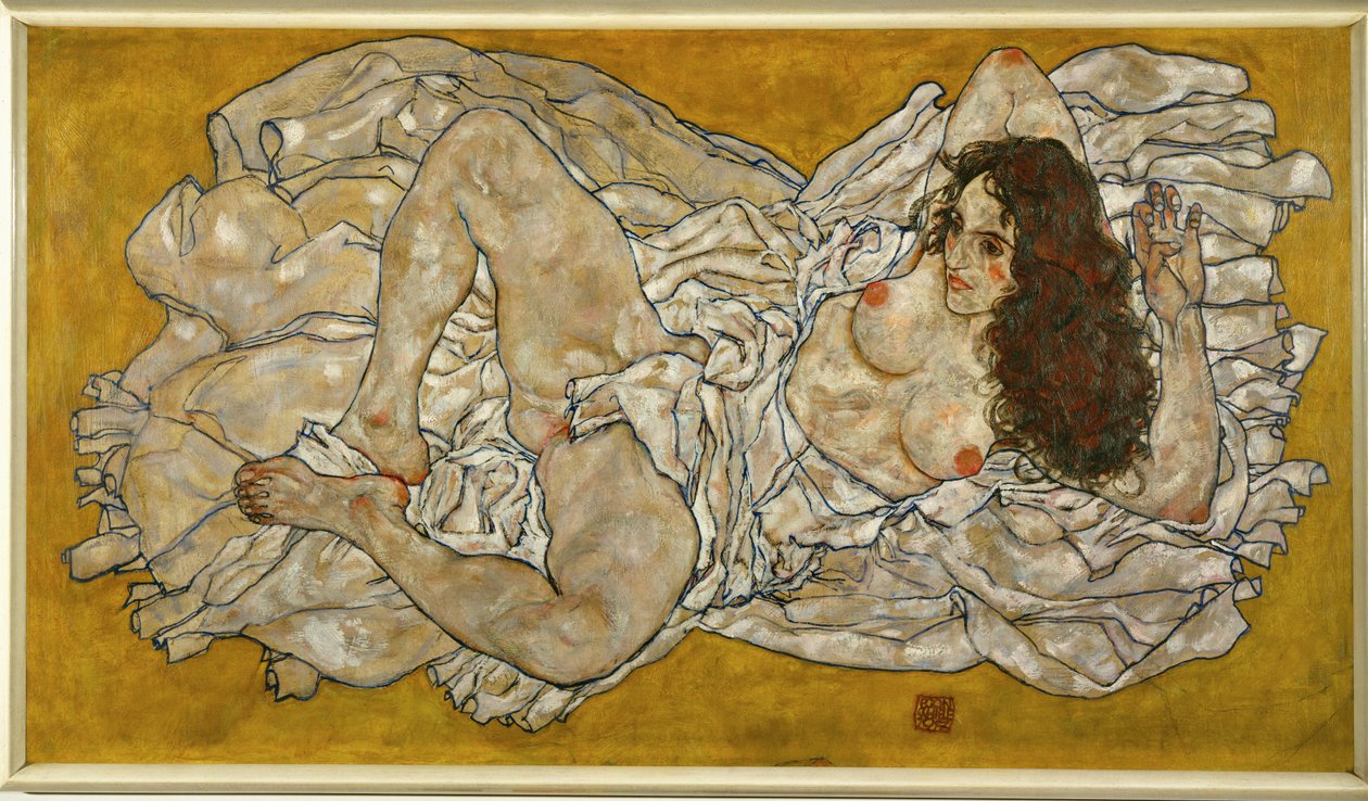 Reclining Woman by Egon Schiele