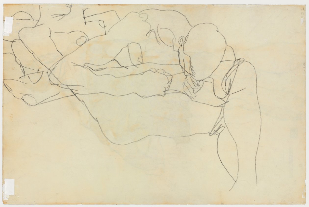 Lovers by Egon Schiele