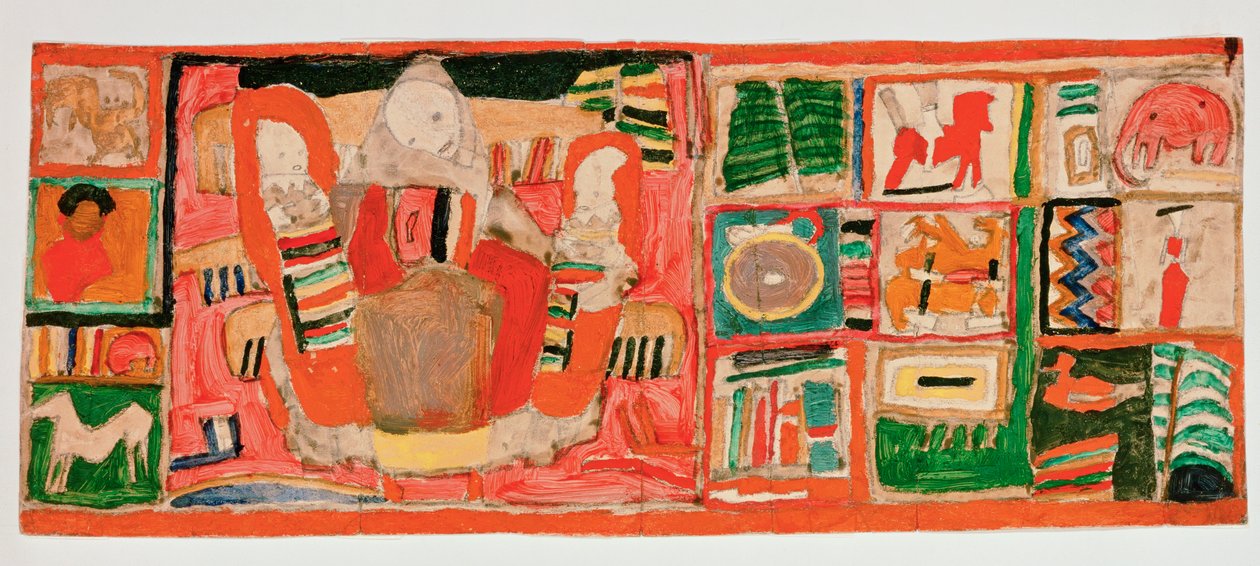 Mother with Children, with Toys in the Side Fields by Egon Schiele