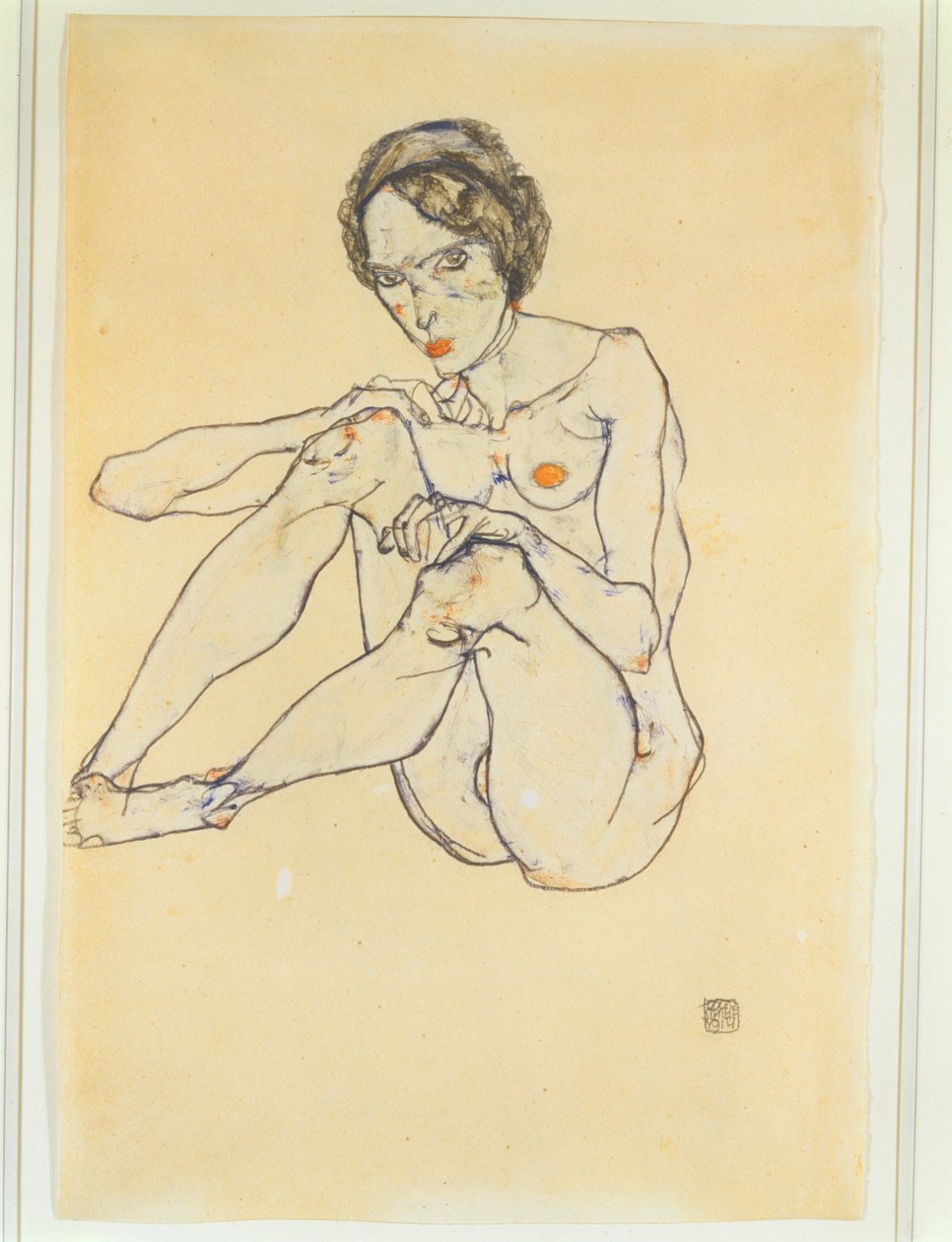 Nude Woman by Egon Schiele