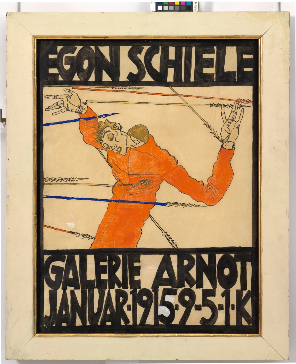 Poster of the Egon Schiele Exhibition at the Arnot Gallery by Egon Schiele
