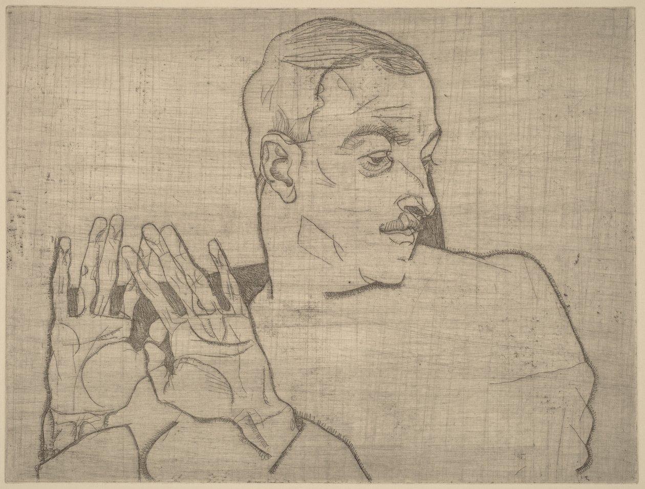 Portrait of Arthur Roessler by Egon Schiele