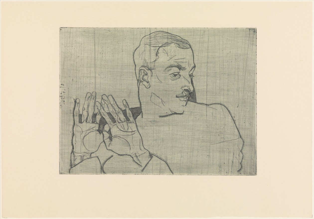 Portrait of Arthur Roessler by Egon Schiele