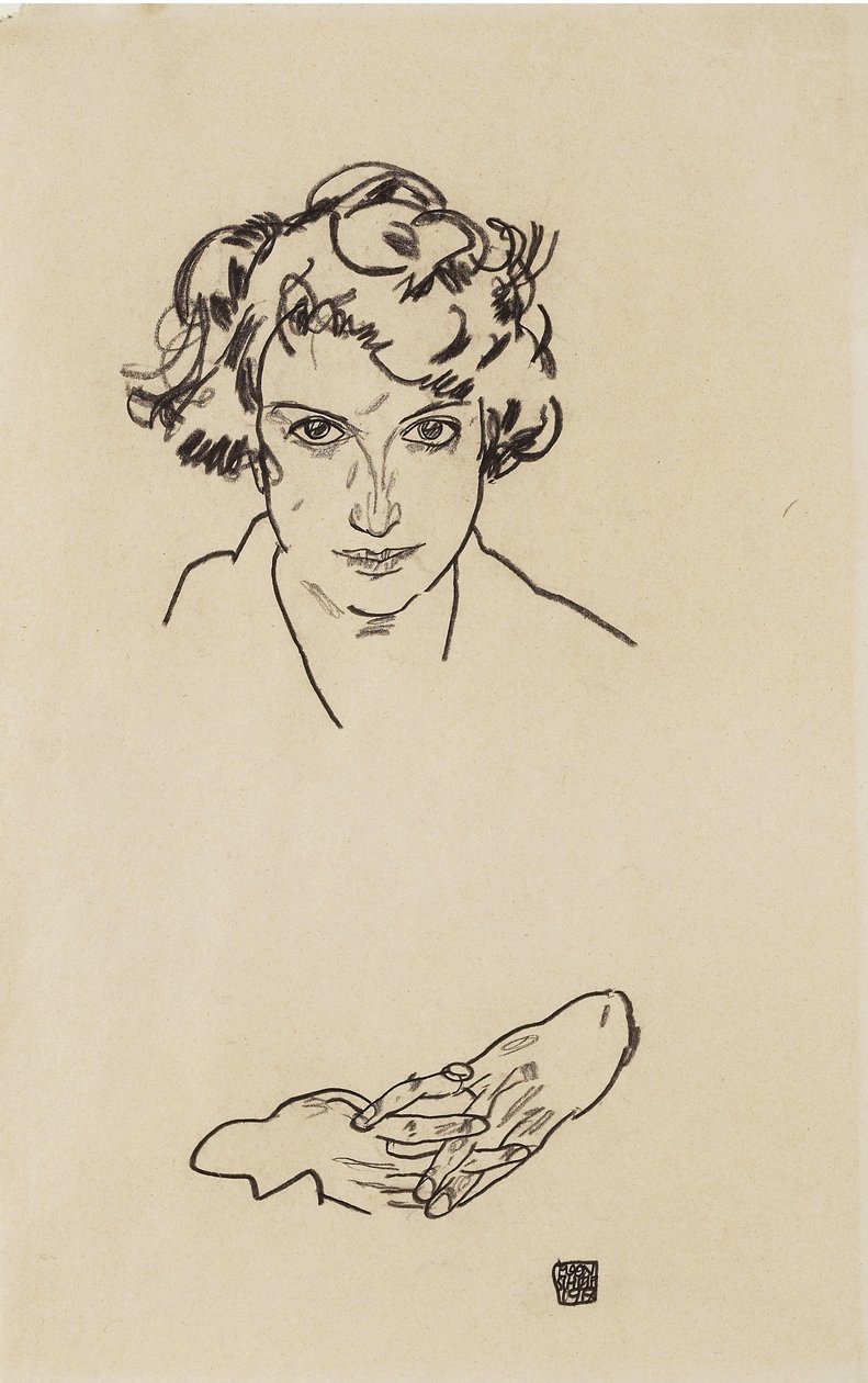 Portrait of a Girl by Egon Schiele