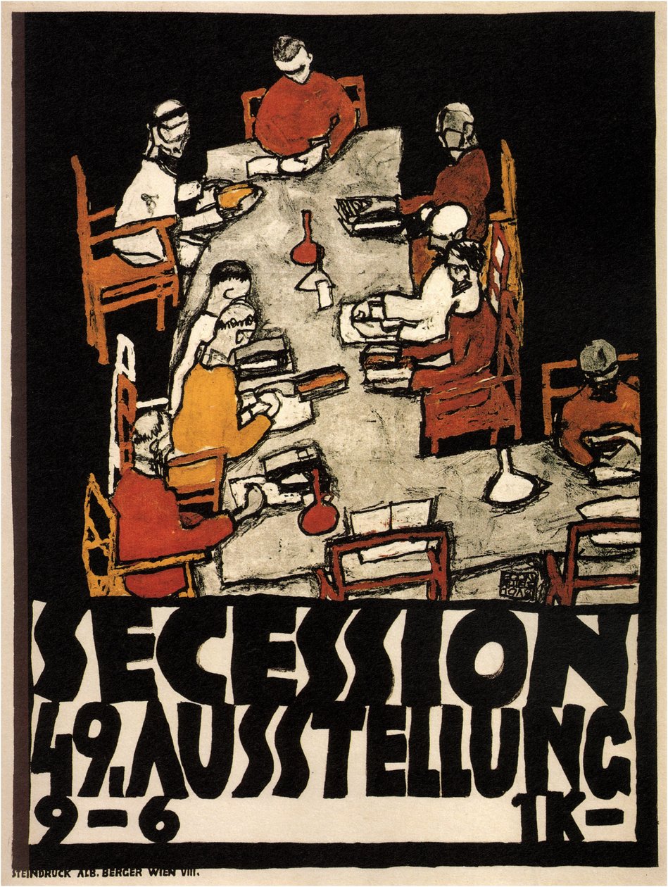 Poster for the Vienna Secession 49th Exhibition by Egon Schiele