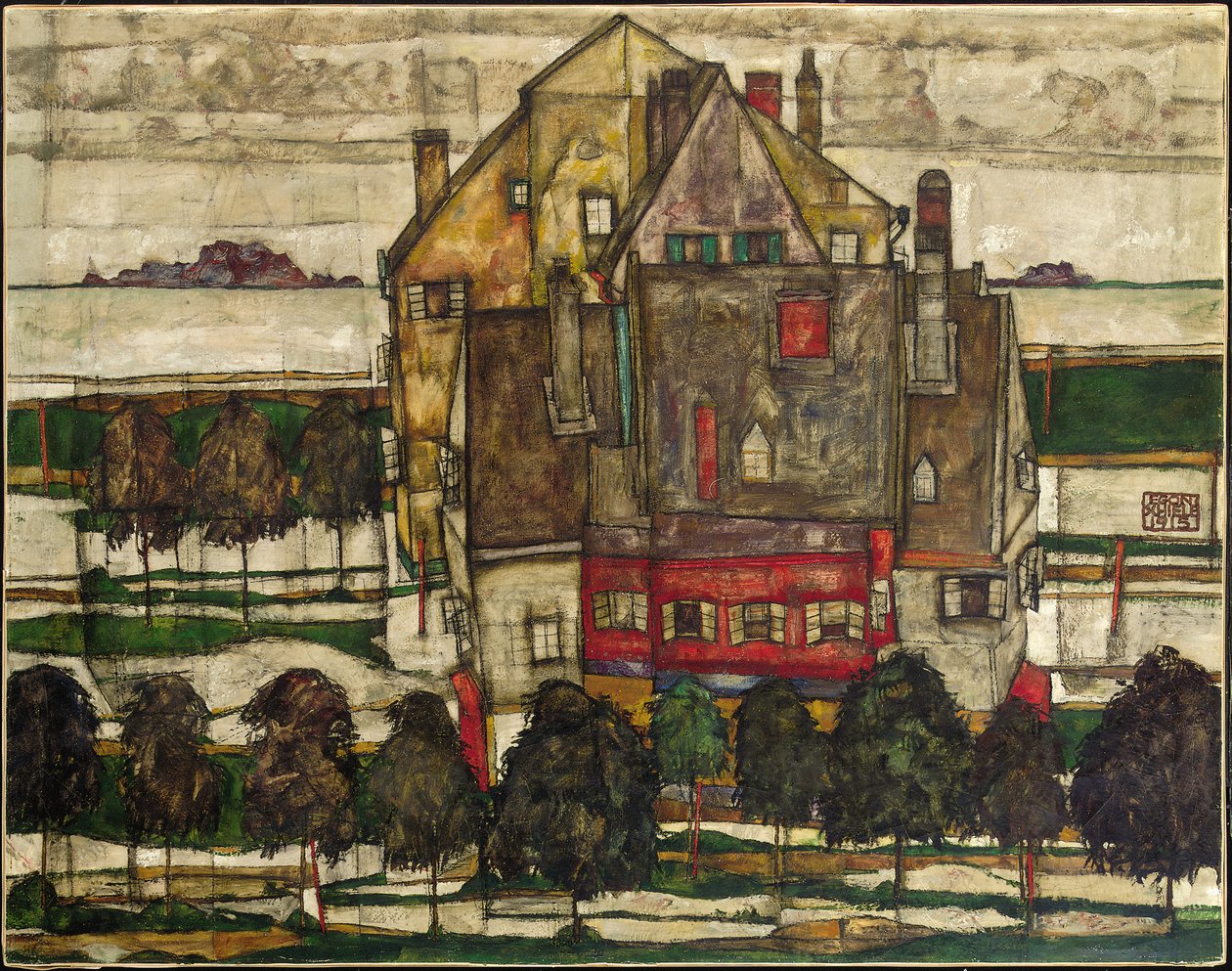 Single Houses by Egon Schiele