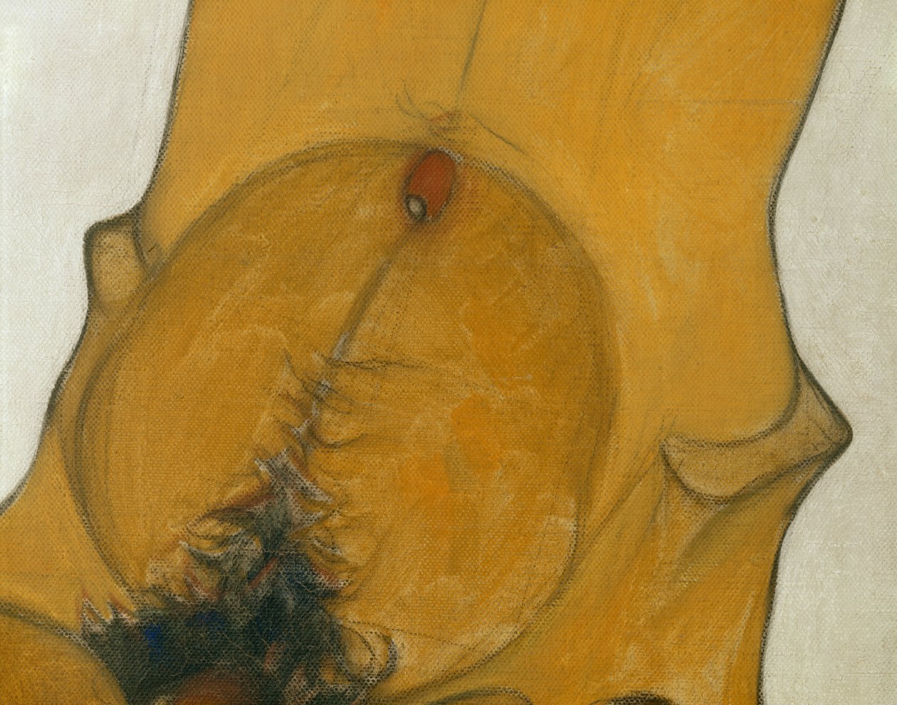 Seated Male Nude by Egon Schiele