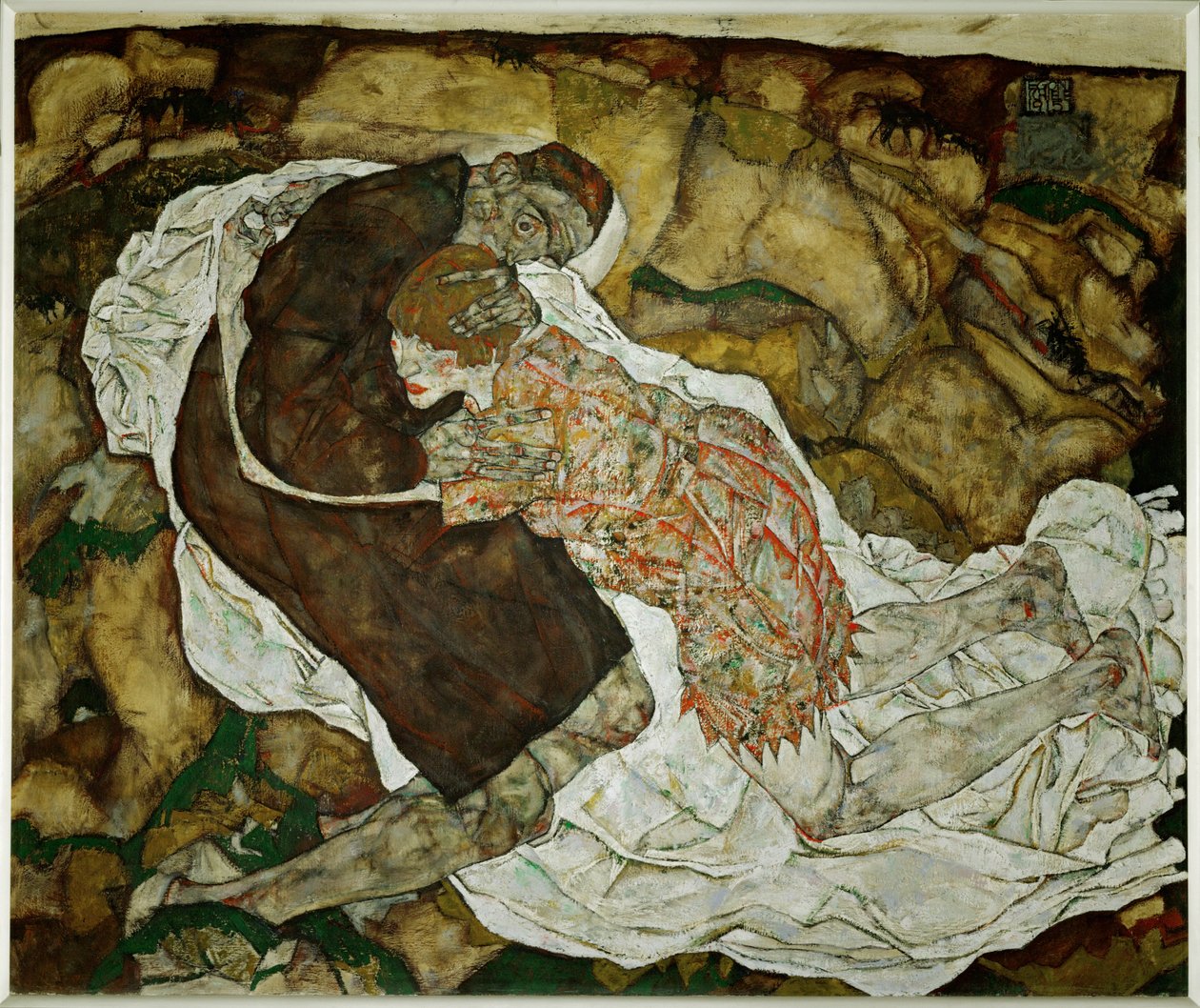Death and the Maiden by Egon Schiele
