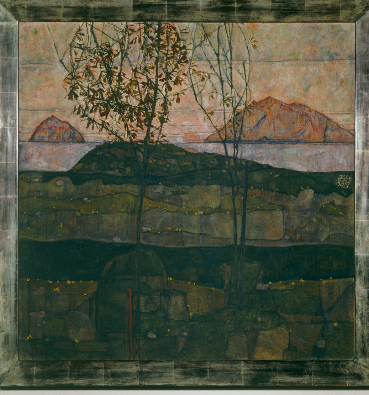 Sinking Sun by Egon Schiele