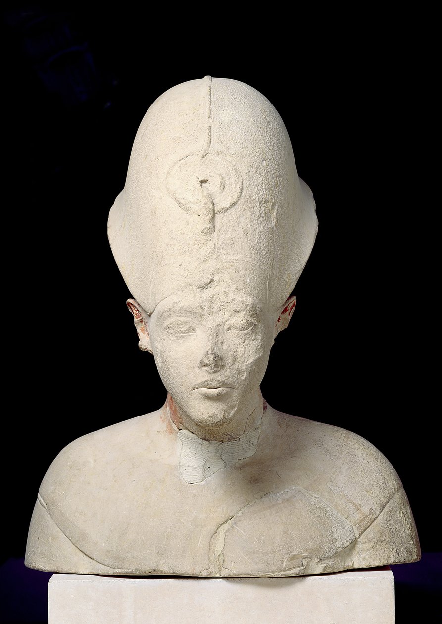 Bust of King Amenophis IV (Akhenaten) from Tell el-Amarna, New Kingdom, c.1353-1337 BC by Egyptian 18th Dynasty