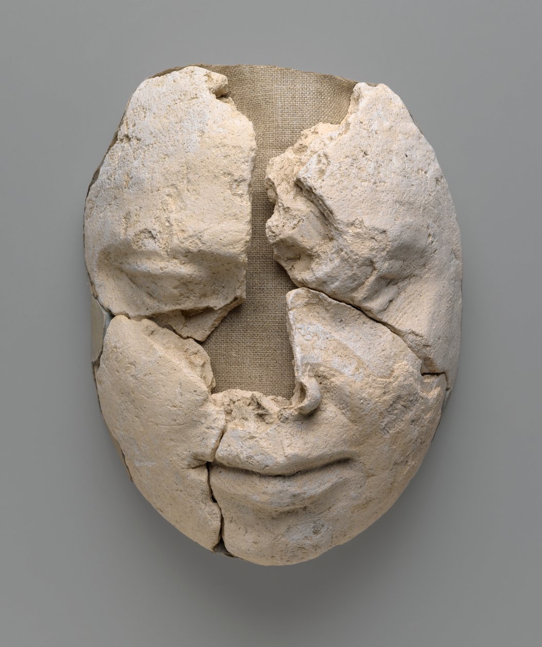 Mummy Mask of a Man Consisting of the Face Only by Egyptian