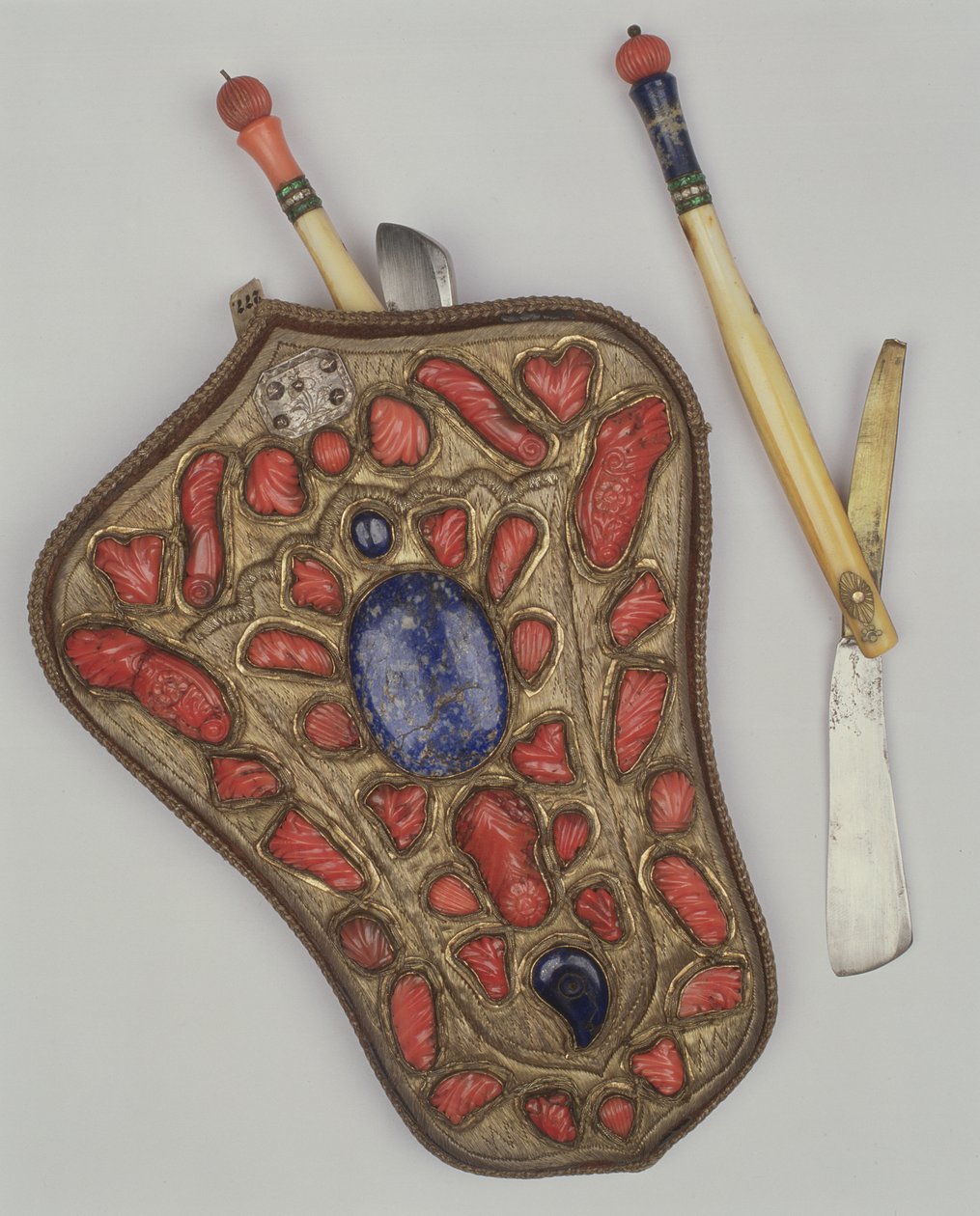 Pair of razors with holders, found at The battlefield at Heliopolis by Egyptian