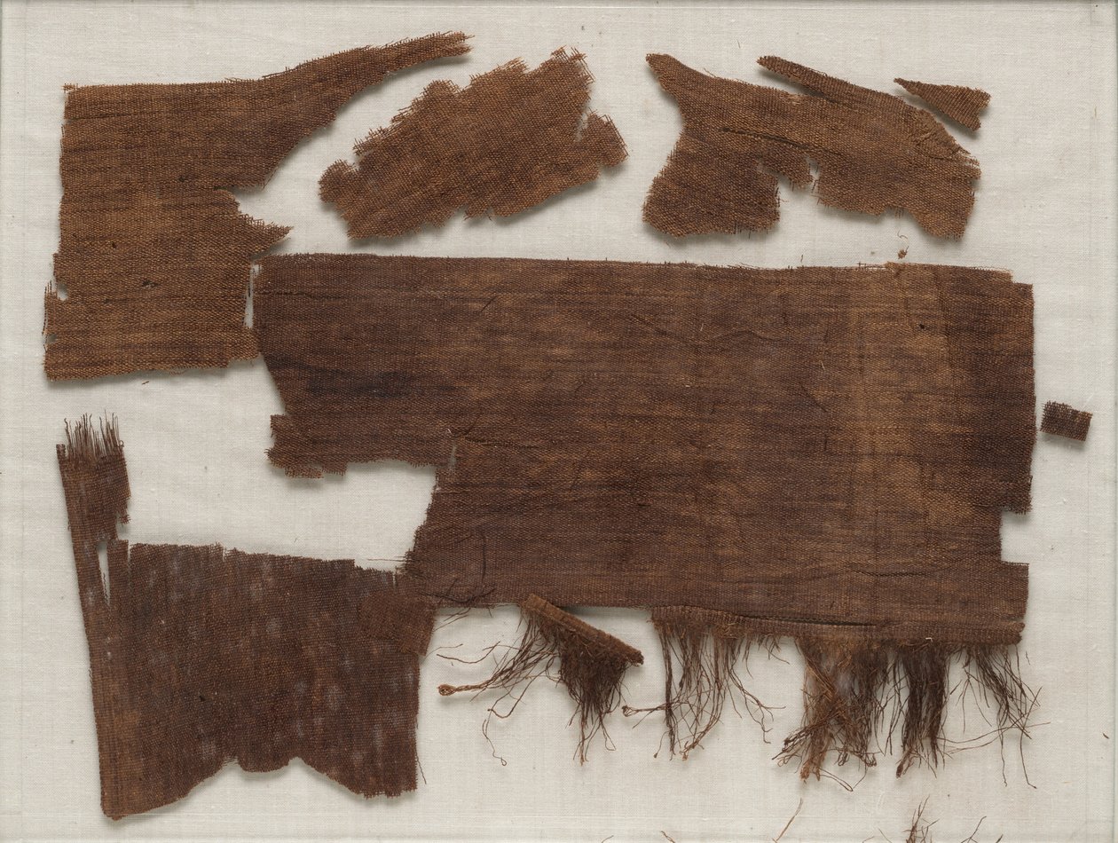 Fragments of Egyptian Mummy Wrappings Found in the Coffin of Senbi, Middle Kingdom, c.1918-1859 BC by Egyptian 12th Dynasty