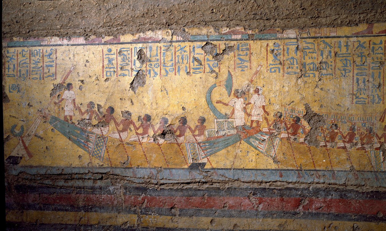Fresco of the Tomb of the Painter Maia by Egyptian 18th Dynasty