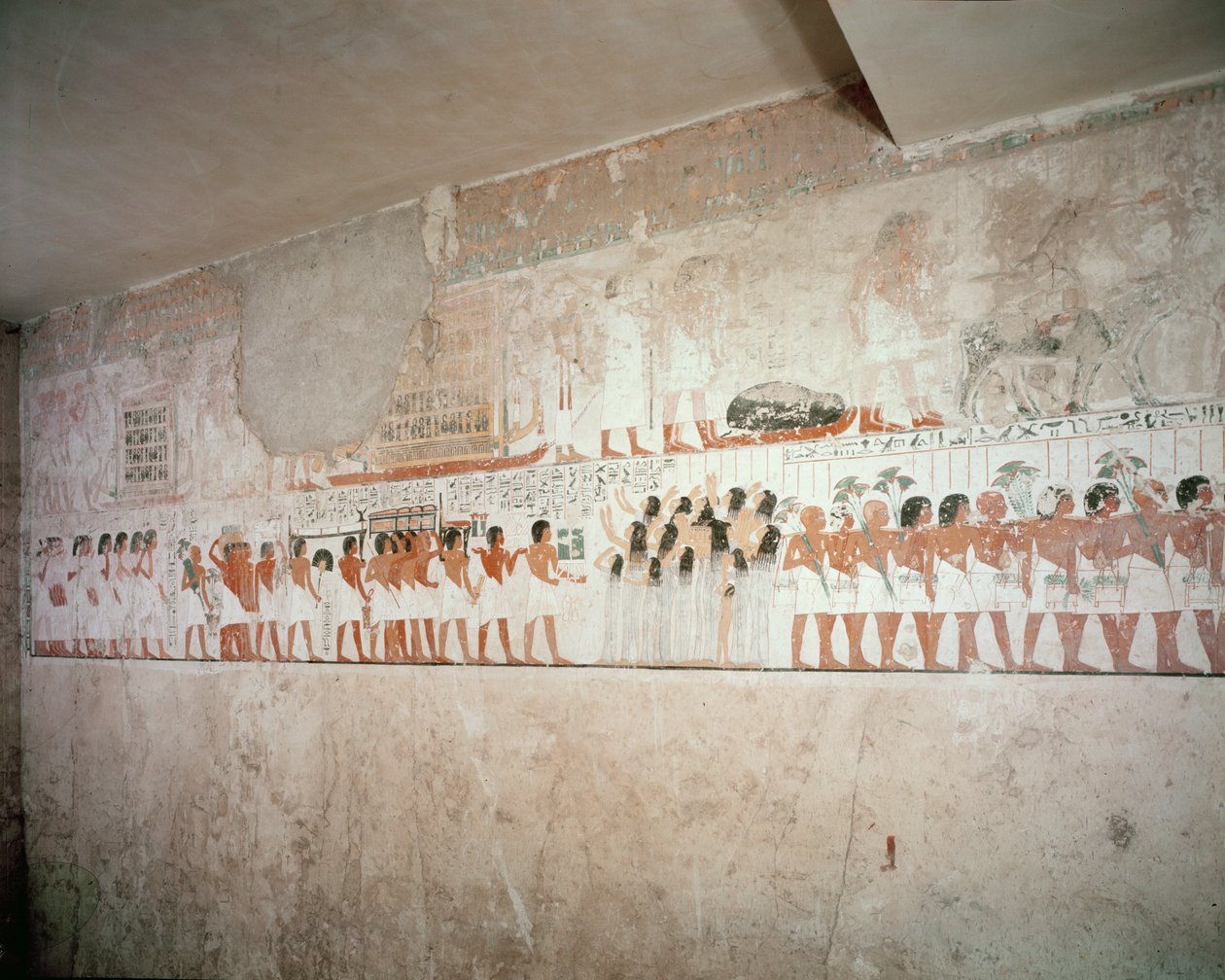 Interior of the Tomb of Ramose, New Kingdom, c.1360 BC by Egyptian 18th Dynasty