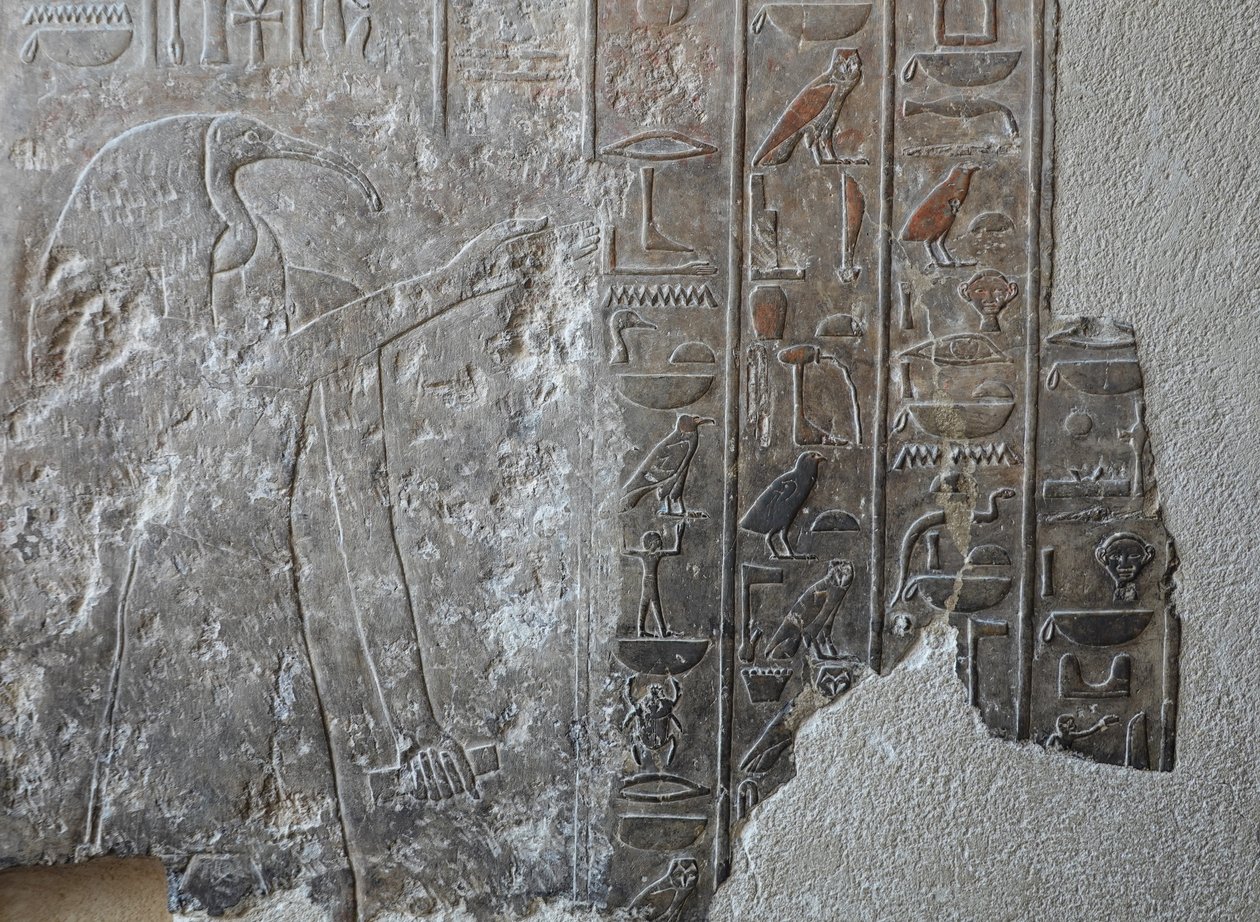 Low relief. Hatshepsut Funerary Temple, Deir el Bahari by Egyptian 18th Dynasty