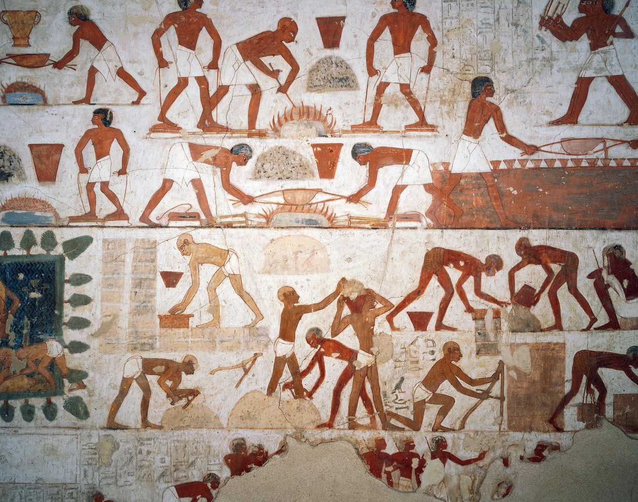 Metal Processing and Manufacture of Mudbricks by Egyptian 18th Dynasty