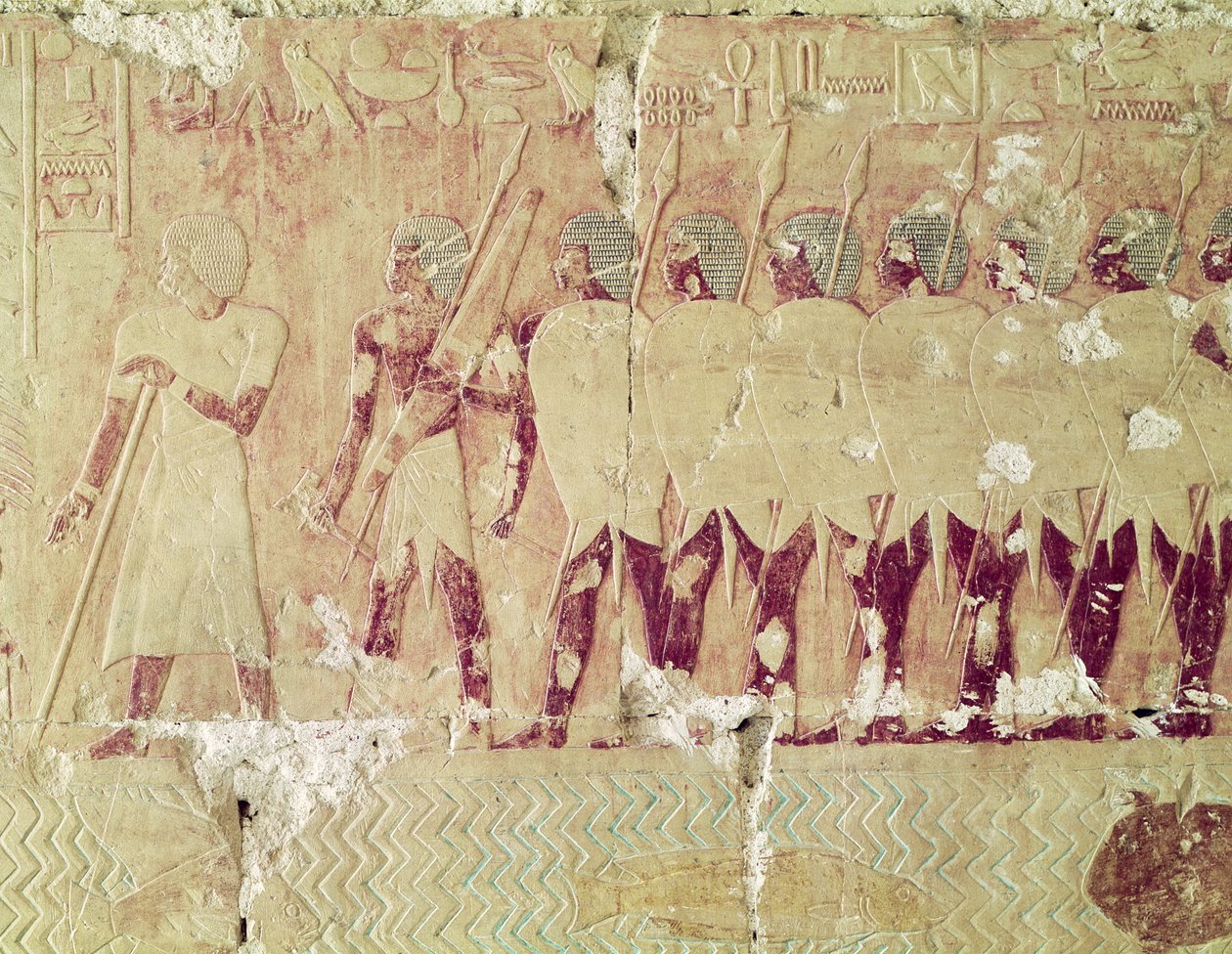 Relief Depicting Soldiers Sent by Queen Hatshepsut on an Expedition to ...