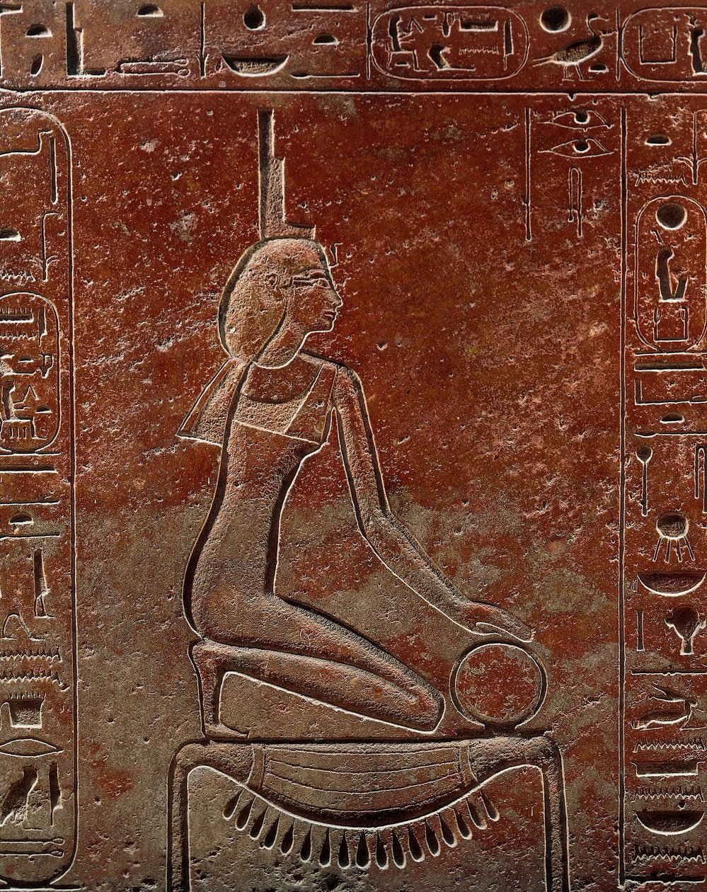 Sarcophagus of Queen Hatshepsut from the Valley of the Kings, Egypt (detail) by Egyptian 18th Dynasty