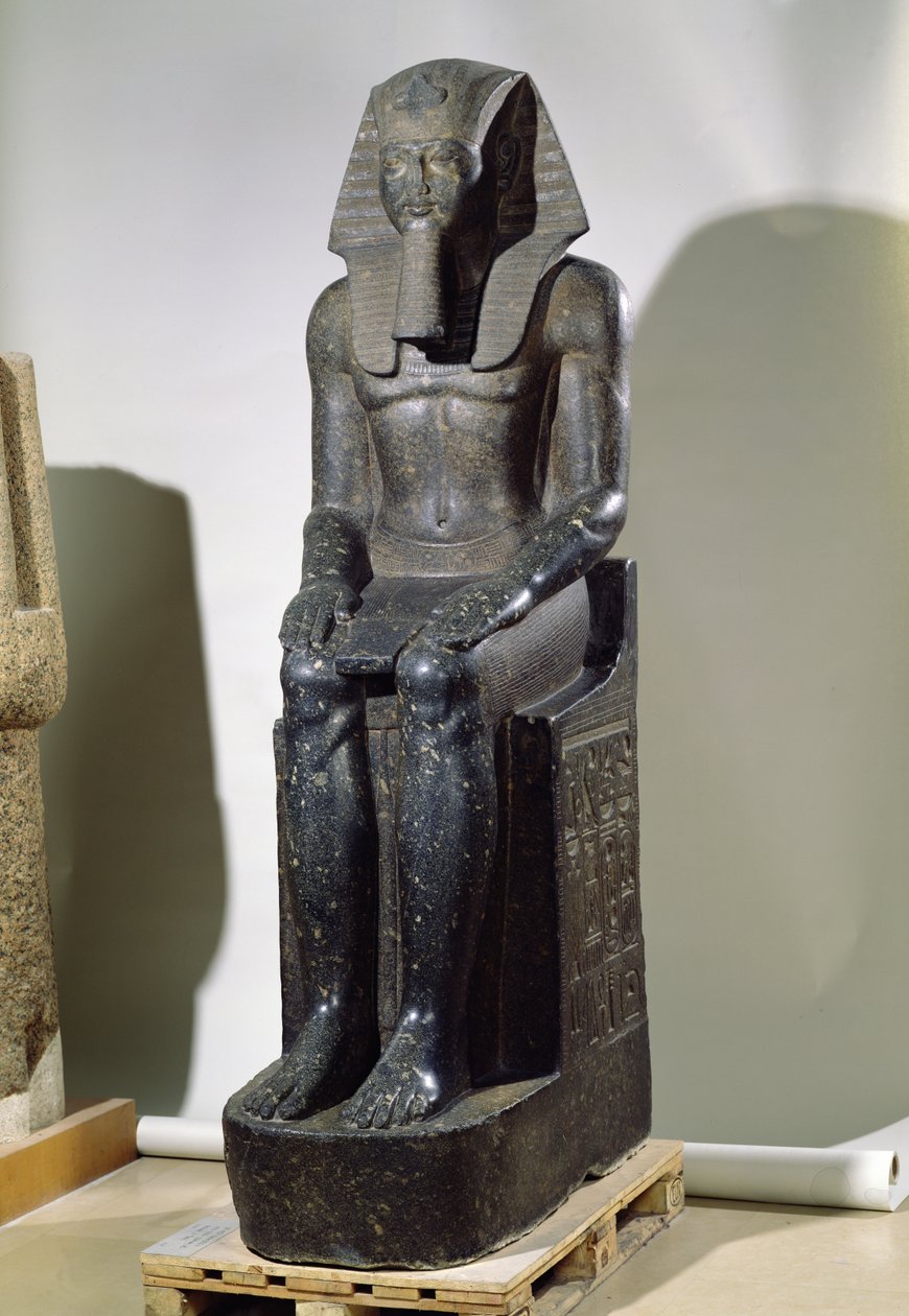 Statue of Amenophis III (c.1391-1353 BC) from Tanis, New Kingdom by Egyptian 18th Dynasty