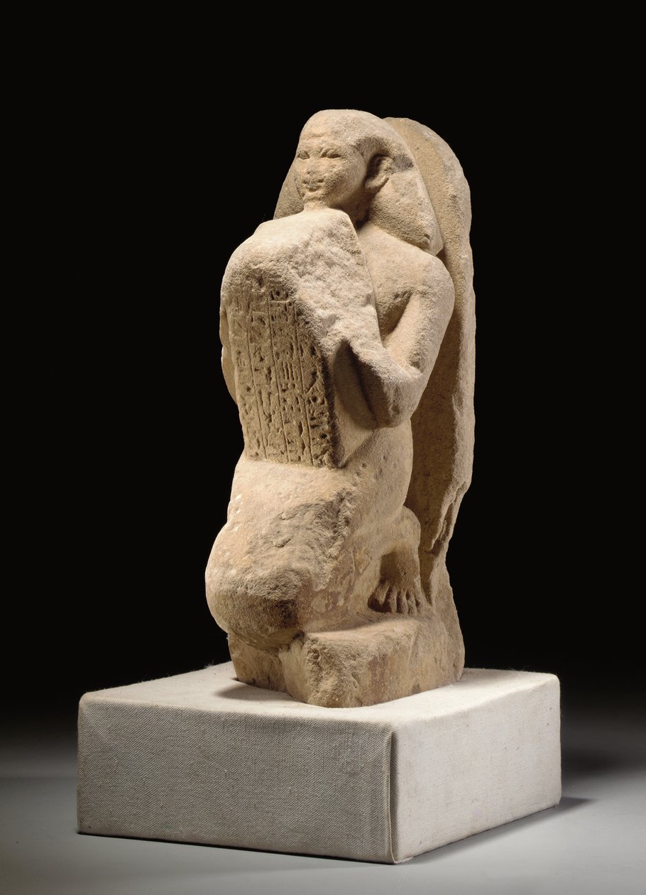 Stelophorous Statue of Amunhotep by Egyptian 18th Dynasty