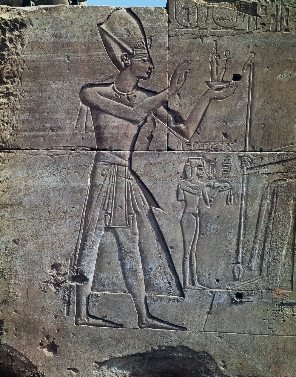 Thutmose III, relief, Temple of Amun, Karnak Temple Complex by Egyptian 18th Dynasty