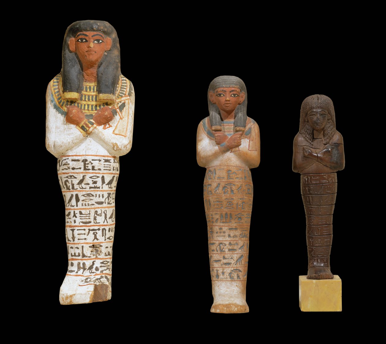Ushebtis for Hapyaa, Sennefer and Hesmeref by Egyptian 18th Dynasty