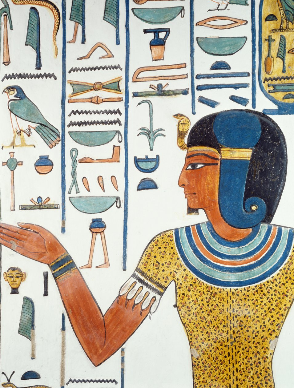 Column with Hornedjitef (detail) by Egyptian 19th Dynasty