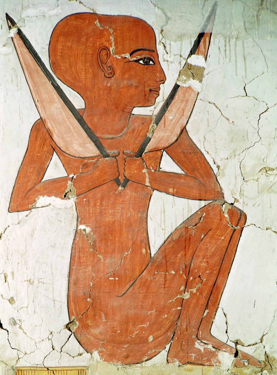 Naos Deity, from the Tomb of Nefertari, New Kingdom by Egyptian 19th Dynasty