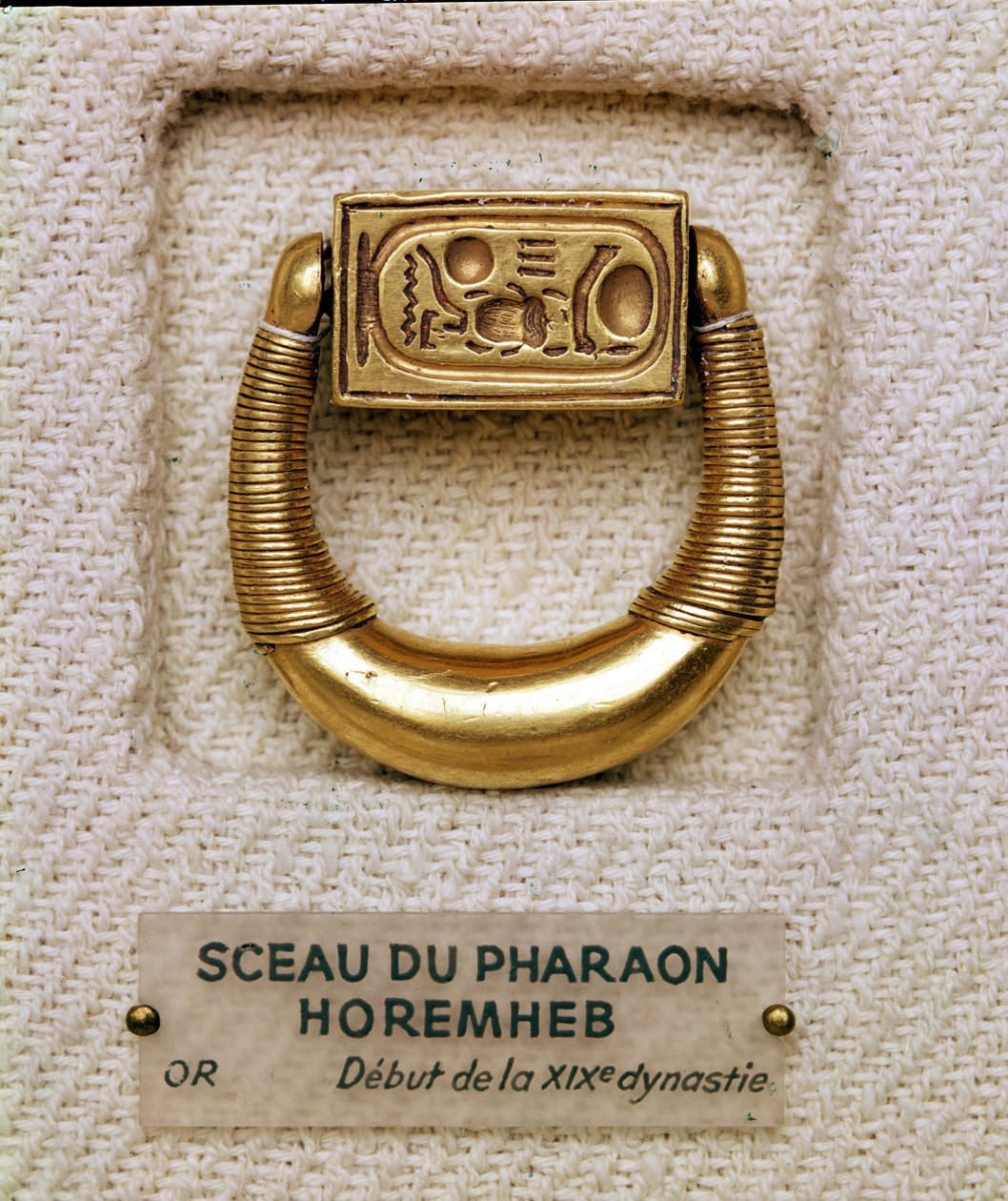 Ring with the seal of General Horemheb, New Kingdom by Egyptian 19th Dynasty