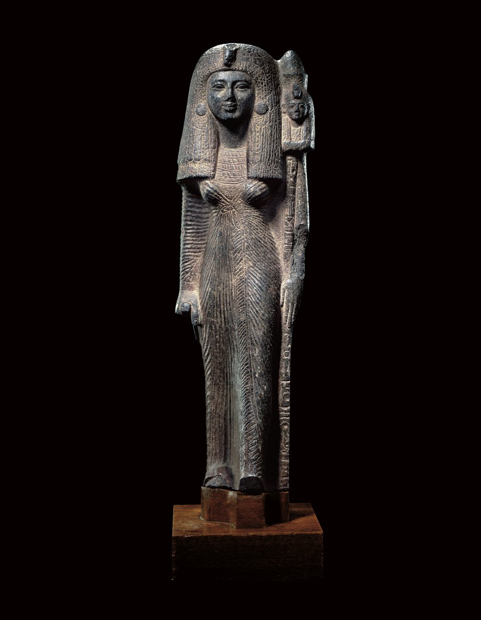Standard Bearing Statue of Queen Nefertari by Egyptian 19th Dynasty