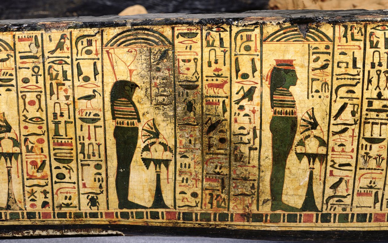 Detail of the Outer Coffin Base of the Mummy of Nesyamun by Egyptian 20th Dynasty