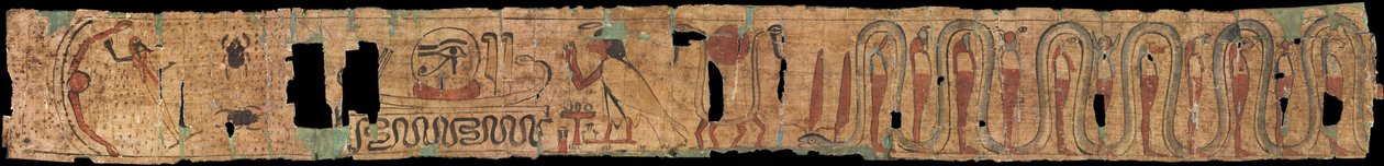 Ancient Egyptian Funerary Text - Ancient Egypt - 1069-945 BC - Papyrus - Szepmuveszeti Muzeum, Budapest by Egyptian 21st Dynasty