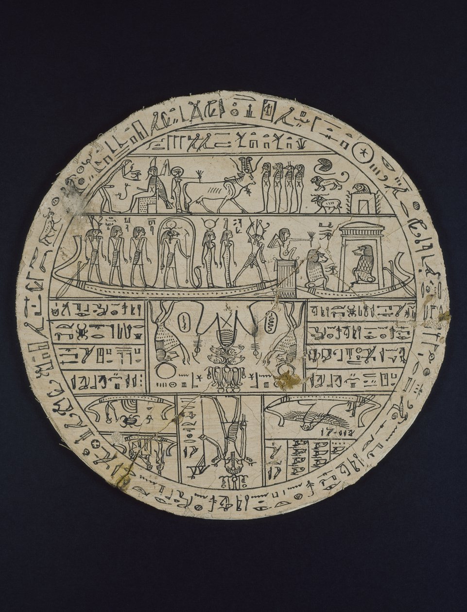 Amuletic Disk Made for Tasheritenkhonsu, c.664-525 BC by Egyptian 26th Dynasty