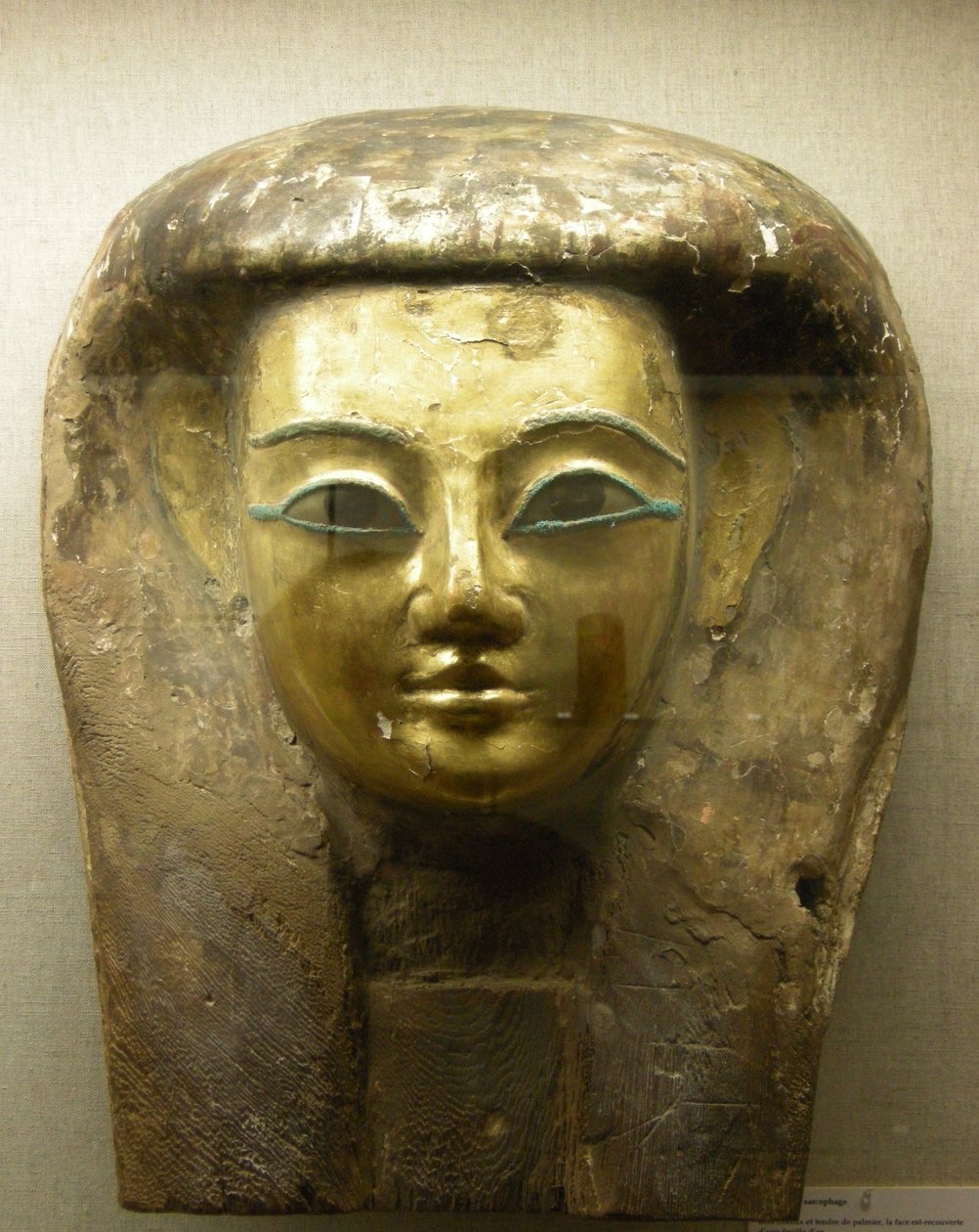 Head from a sarcophagus, Sait Period by Egyptian 26th Dynasty