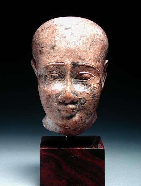 Male Head, c.350 BC by Egyptian 30th Dynasty
